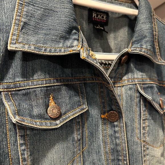 Children’s Place Jean Sweater Sleeve Jacket - Picture 7 of 12